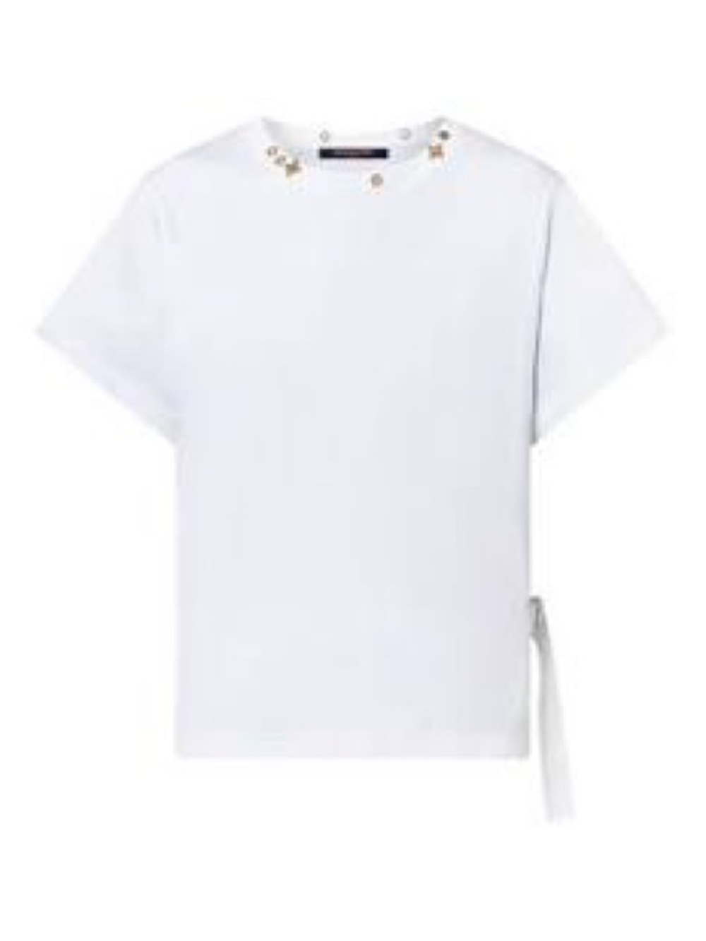 Louis Vuitton White Short-Sleeve monogram  Top